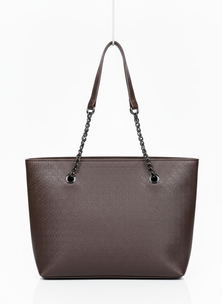 Textured Soft Leather Tote