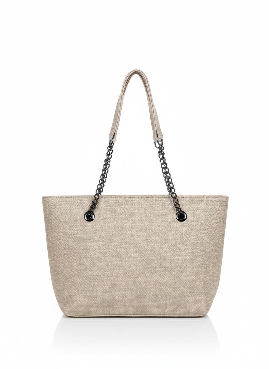 Textured Soft Leather Tote