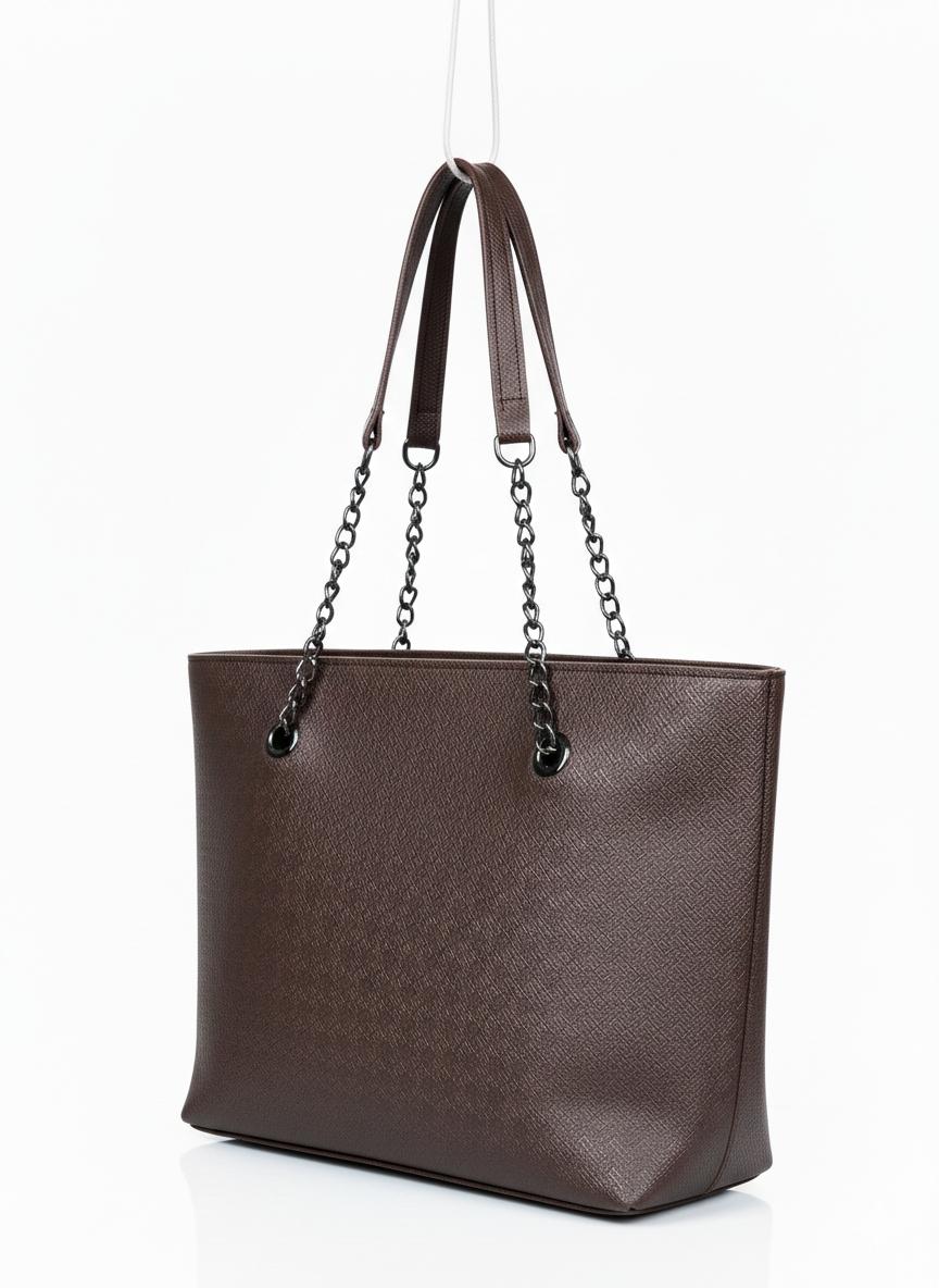 Textured Soft Leather Tote