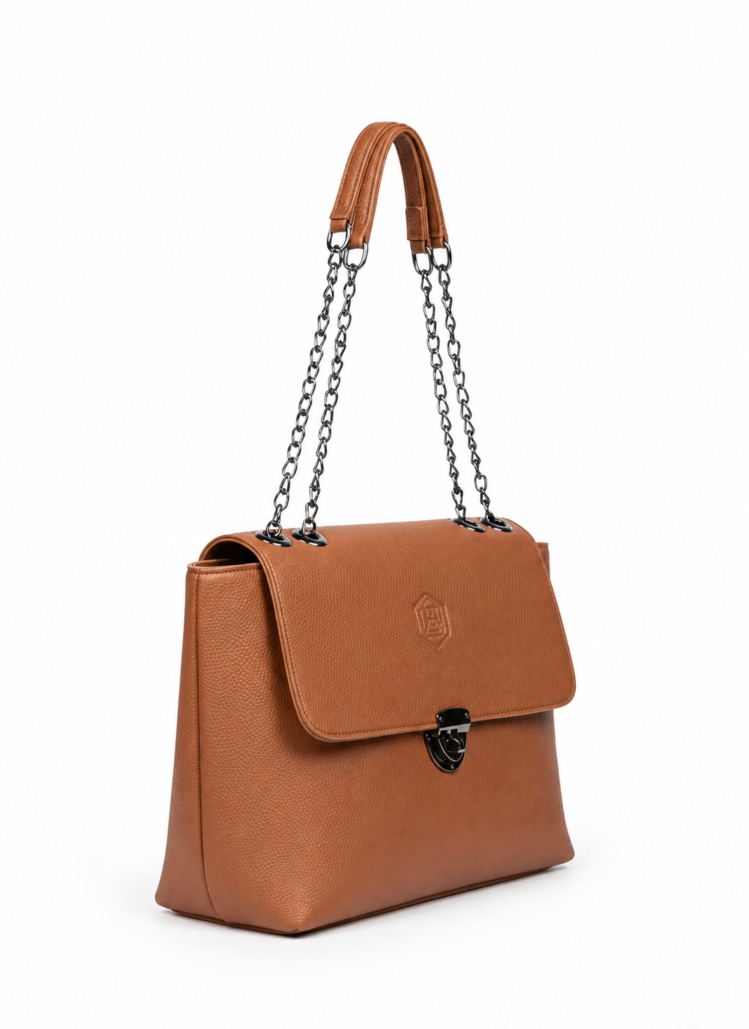 Noir Chain Elegance Tote