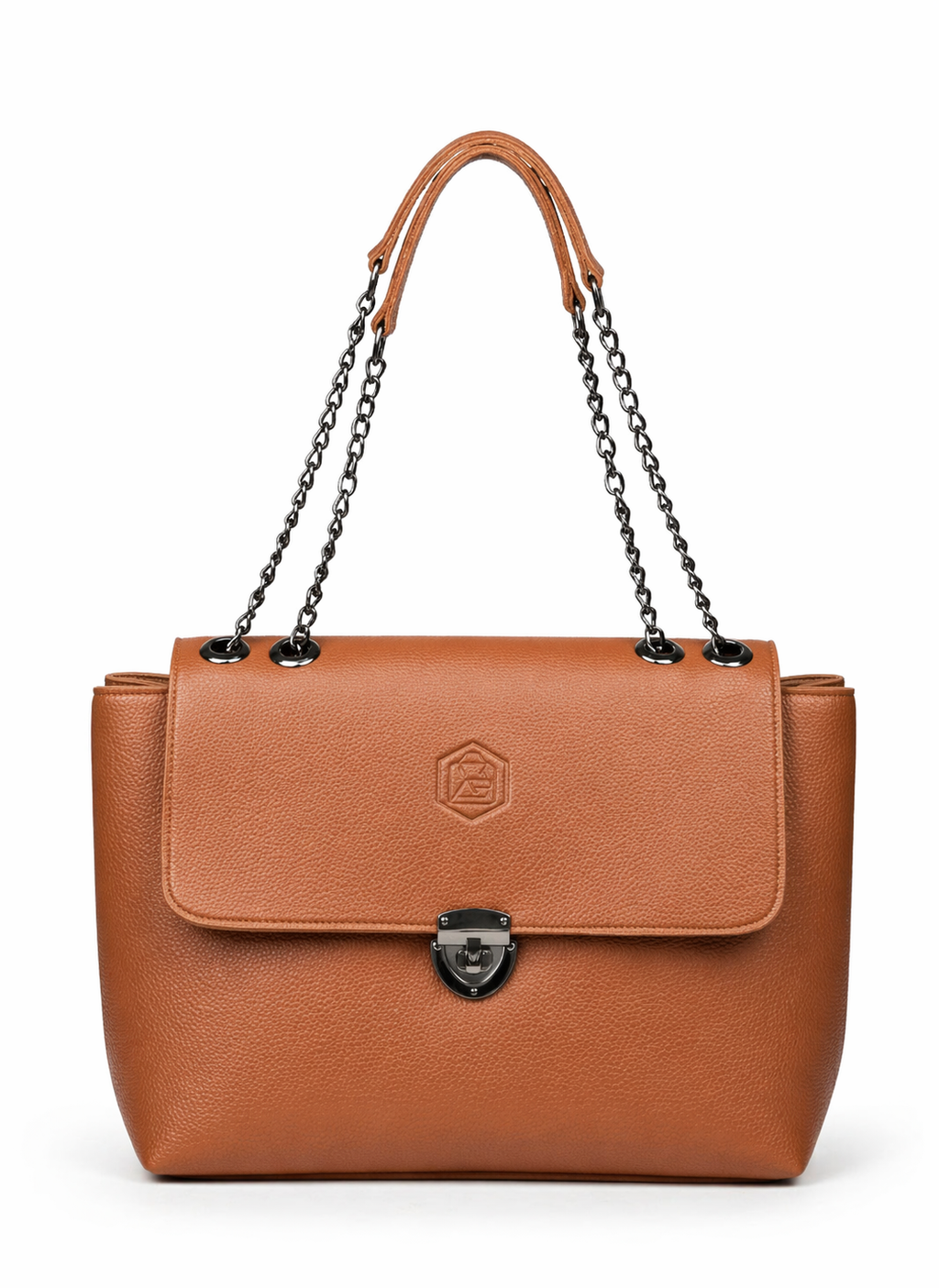 Noir Chain Elegance Tote